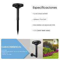 Aplique/Pica Solar LED - CCT - IP65 - GENK - Pack x3 - details 2