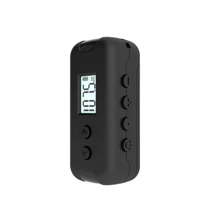 Mini Radio FM Portátil DSP Con Pantalla LCD Y Recibidor De Radios De Deporte Al Aire Libre Con Auriculares De 3.5mm - 1