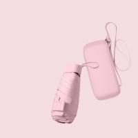 Paraguas Mini Conveniente Portátil Protección Solar Y De Lluvia 99% Tamaño Único Material De Tela De Nylon 190T Plegable Cinco Vezes - details 2