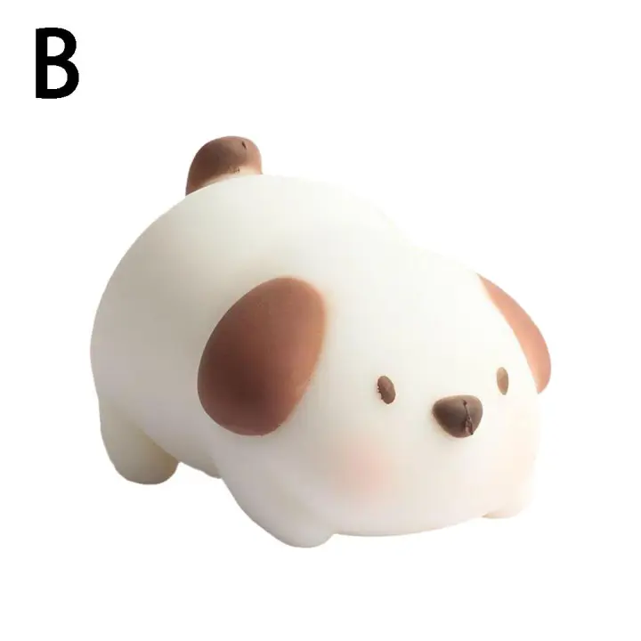 2PCS Juguetes De Sensación De Cerdo Y Perro Fidget Para Alivio Del Estrés Juguete De Estiramiento Y Succión Para Niños Y Adultos Divertido Y Calmante Para Mejorar La Concentración - 1