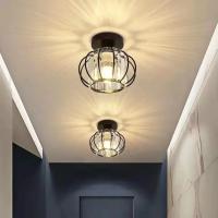 Luz De Techo Moderna Y Vintage En Oro Y Negro Con Vidrio Y Acero Luces De Lujo Para Decoración De Sala De Estar Cocina Fijador De Luz Decorativo - details 3