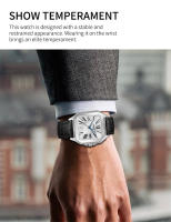 Reloj Métrico Deportivo Para Hombre PINDU Diseño Marca Automático Resistente Al Agua Con Correa De Cuero Y Dial Romano Relogio Masculino - details 8