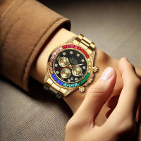 Reloj De Pulsera Para Hombre De Lujo Con Luz Nocturna Diseño Único Y Moderno Correa De Acero En Disco Estilo Business Quartz - details 3