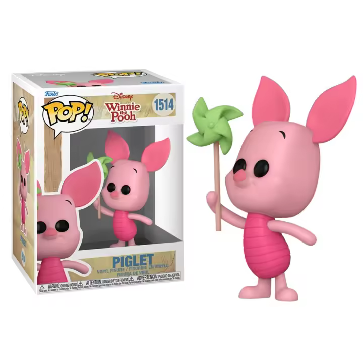 FUNKO POP! WINNIE THE POOH – PIGLET CON MOLINILLO, 80238, Nº1514, TIENDA CON LICENCIA OFICIAL - 1