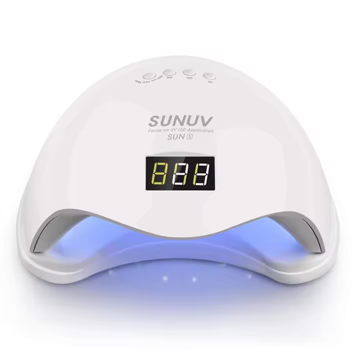 Mediawavestore Lámpara UV 48W 24 LED para Uñas Profesionales con Temporizador y 4 Funciones Seleccionables - 1