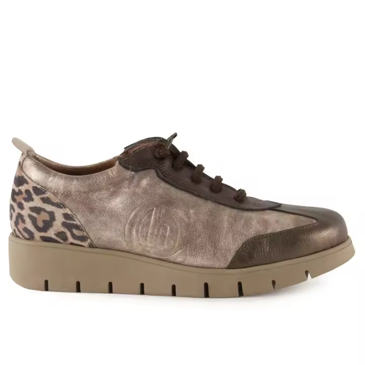 Chamby | Casual piel metalizado y leopardo | Mujer Piel Microfibra transpirable y termoreguladora Textil, extraible, efecto memoria y antibacteriano - 1