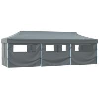 vidaXL Carpa Plegable Pop-up 8 Paredes 3x9 m Tienda Cenador Marquesina Color Crema,  Antracita,  Azul y mas - details 0