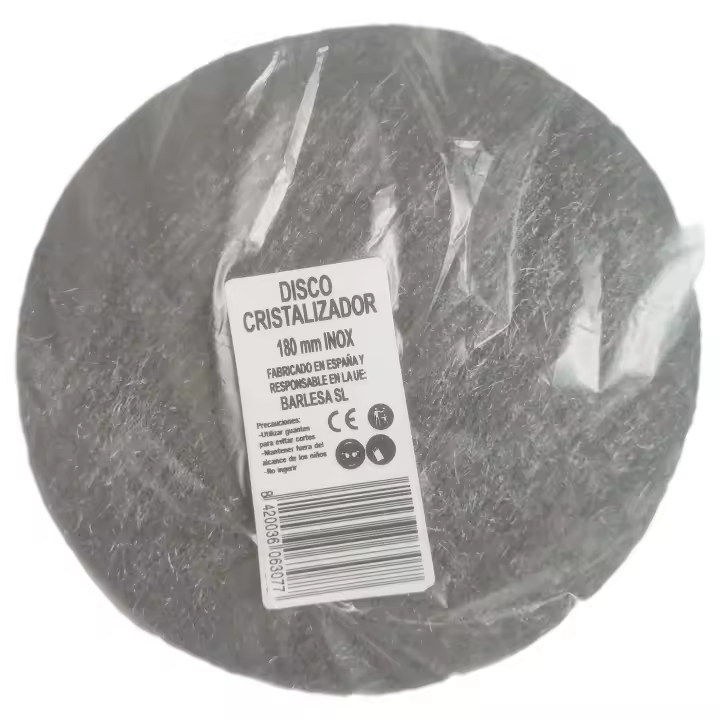 BARLESA-AKRON Disco de lana de acero INOX para abrillantadora manual - 1