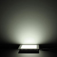 Lámpara De Techo LED De Panel Cuadrado Recubrimiento Relleno De Aluminio Ultrafina Regulable 3W-25W Luz De Techo Reclinada - details 4