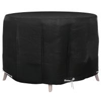vidaXL Funda para muebles de jardín redonda en dimensiones Ø 260x90 cm/Ø 205x90 cm/Ø 125x75 cm y más | almacenamiento funcional diseño moderno para baño dormitorio sala - details 2