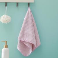 Toalla De Cara De Fleece Coral Absorbente Y Suave Para Adultos Toalla De Mano De 14x29 Pulgadas Estilo Rayado Para Baño Y Ducha - details 7