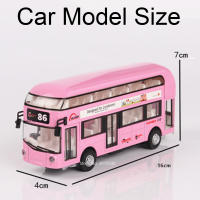 Modelo De Autobús De Doble Piso a Escala 1/36 En Aleación De Zinc Con Sonido Luz Puertas Abiertas Vehículo Coleccionable Regalo De Cumpleaños - details 2