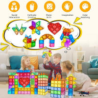 Juego De Construcción Magnético Para Niños Y Niñas Set Educativo De Bloques Magnéticos Para Preescolar Kit De Construcción Magnético STEM Regalo De Cumpleaños - details 5