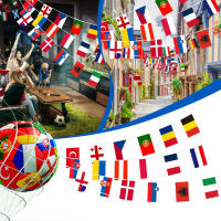 24pcs Bandera De Países Europeos Para Euro Cup Decoración De Fiesta De Fútbol Bunting De Banderas Nacionales De Lona No Tejida - details 4