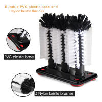 Set De 3 Cabezas De Cepillo Para Limpieza De Botellas De Agua Con Base De Absorción Para Cristales Y Cervezas Material De Nylon Eco-amigable - details 5