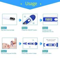 Termómetro Digital Para Bebés Uso Oral Y Axilar Lectura Rápida Y Precisa Pantalla LCD Alerta De Fiebre Termómetros Para Baño De Bebé - details 3