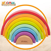 WOOMAX Arcoíris de madera 8 piezas 9x13 cm - details 1