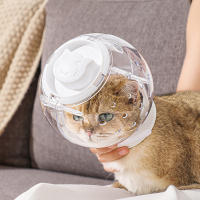 Mordaza Para Gato Transpirable Protector Anti-Limpiarse Gorro De Peluquería Para Gatos Cubierta De Bocarabio Antidesplaste Para Baño - details 0