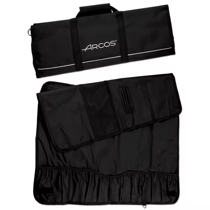 ARCOS - Bolsa para Cuchillos (Capacidad: 12 Piezas) - 100% Poliester - Color Negro (Sin Cuchillos) - 1