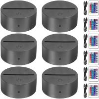 Lámpara De Noche LED 3D Con Base DIY En Acrílico Transparente RGB Control Remoto USB Decoración Para Habitación Regalo De Cumpleaños - details 15