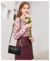 Bolso De Hombro Para Mujer De Cuero Genuino Estampado De Crocodilo Versátil Y Atmosferico Bolso De Móvil Cruzado - details 1