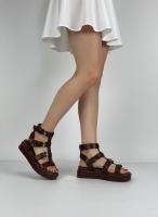 Calzados soraia, Sandalias Romanas de Plataforma para Mujer - Estilo Gladiador con Hebillas Ajustables, Suela Gruesa Cómoda, Diseño Casual de Verano - Disponible en Negro, Marrón y Estampado de Leopardo. - details 9