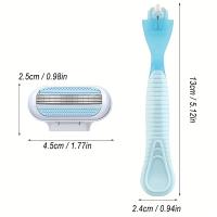 Cuchilla De Afeitar Para Mujer Con Mango Y 16 Hojas Eliminación De Pelos Facial/Pierna/Arbolado Bikini Compatible Con Venus Shaver - details 3