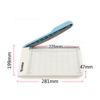10444-21 Cortador de papel manual portátil - Cizalla de palanca grande– Guillotina Manual de plástico resistente con palanca, compacta y ligera – Ideal para Oficina, Escuela, Papelería o Uso Doméstico - details 1