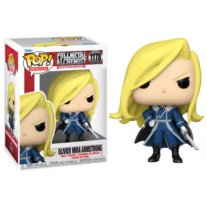 Figura Pop Full Metal Alchemist Oliver Mira Armstrong-Figura de Vinilo Coleccionable - Idea de Regalo- Mercancia Oficial - Juguetes para Niños y Adultos - Movies Fans - Muñeco para Coleccionistas y Exposición - 1