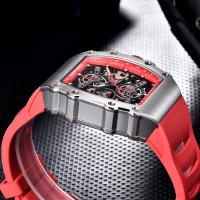 Reloj De Cuarzo Para Hombre PAGANI DESIGN 2023 Forma De Cuenco 40MM Vidrio De Zafiro Resistente Al Agua Y Luminoso Pulsera De Silicona Estilo Casual - details 12