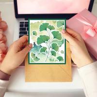 Molde De Corte Ginkgo Estampado Y Malla De Pintura Plantillas De Templado De Hojas De Ginkgo Otoño Silicona Molde Hueco Para Manualidades - details 4
