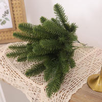 10pcs Ramas De Pino Artificiales Para Decoración De Navidad Hojas De Pino Falsas Para Wreath DIY Árbol De Navidad Decoración De Hogar Y Bodas - details 4