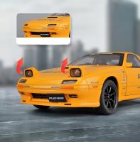 Coche De Acción Initial D Mazda RX7 RX-7 FC Escala 1:24 Con Sonido Y Luz Vehículo Diecast Para Niños Regalos Material Metálico Sin Batería - details 3