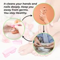cepillos de uñas para uso diario: 4 tipos diferentes de cepillos de uñas con mango de plástico para limpiar uñas, para manos, pies y uñas. - details 3