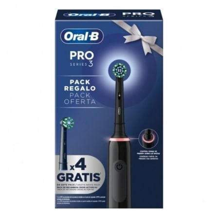 Braun oral-b series pro 3 3000/ toothbrush/ includes 4 refills/ black