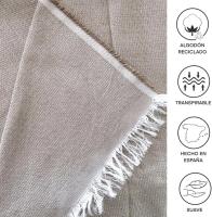 Manta Multiusos para Sofá y Cama, Colcha Foulard de Algodón-Poliéster, Cubresofá o Cubrecama Lavable, 180x290 cm, Suave y Resistente para Hogar, blanco, negro, beige, verde, marrón, gris, azul, turquesa, varios colores - details 15