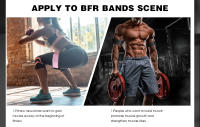Banderas De Flujo Sanguíneo Restringido BFR Para Piernas Glúteos Caderas Ejercicio De Resistencia En La Sala De Gimnasio Equipamiento De Fitness - details 5