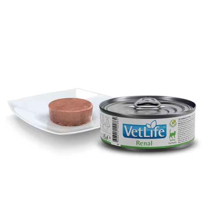 Farmina Vet Life Cat Renal Caja 12x85g - Alimento Dietético Completo para gatos con insuficiencia renal - 1