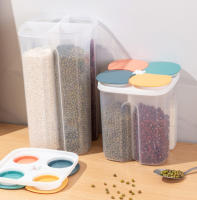 Caja De Almacenamiento De Cereales 1.5/2.3L Juego De Botellas Selladas Con Tapa Para Granos Noodles Té Alimentos Frescos Contenedor Para La Cocina - details 9