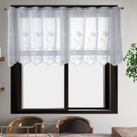 Cortinas Blancas Transparentes Elegantes De Tul Para Decoración De Dormitorio Y Cocina Cortinas De Ventana De Poliéster Y Algodón Sin Cubierta De Oscuridad Ni Descubrimiento De Privacidad - details 3