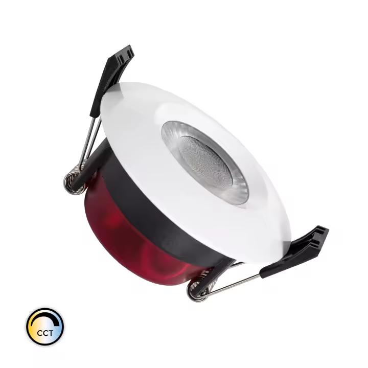 Ledkia Downlight LED 8W Circular CCT Regulable Baño IP65 Corte Ø 70 mm Seleccionable (Cálido-Neutro-Frío) - 1