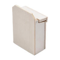 Mini Mailbox En Madera Blanco DIY Para Jardín Decoración De Hogar Estilo De Casilla De Correos De Tamaño Miniatura Montaje En Pared - details 5