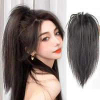 Extensiones De Cabello Sintético Corto Rizado Clip Para Moño Media Cabeza WIGSIN Para Mujeres Y Niñas Dulces Y Modernas - details 1