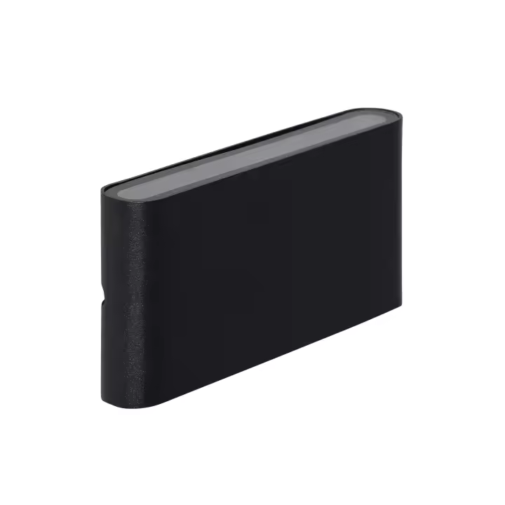 Ledkia Aplique de Pared Exterior LED 12W Aluminio Rectangular Iluminación Doble Cara Luming Negro 2700K Blanco Cálido - 1