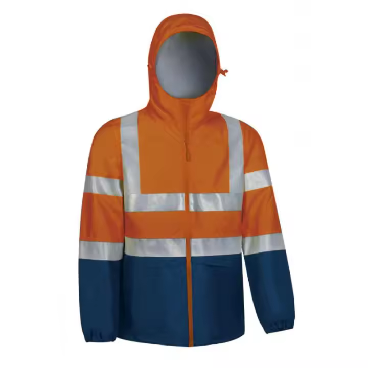 Chaqueta impermeable de Alta Visibilidad cintas reflectantes EPI II VALENTO TORNADO - 1