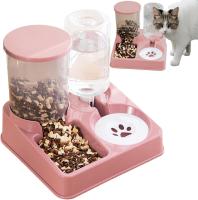 Comedero automático para mascotas, dispensador físico, bebedero automático para gatos, bebedero de acero inoxidable para gatos, dispensador de comida 2 en 1 - details 2