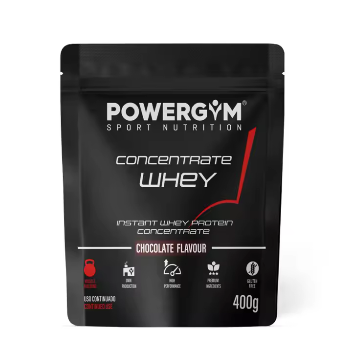 POWERGYM  CONCENTRATE WHEY - Alimento a base de proteína de suero de leche - El alto contenido de proteínas contribuye a aumentar y conservar la masa muscular. Contribuye a la mejora del rendimiento en el ejercicio. - 1