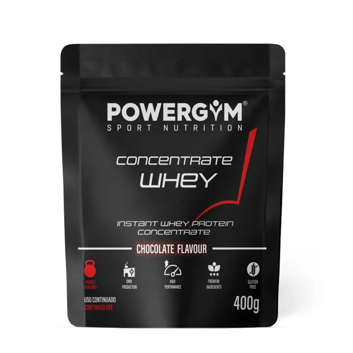 POWERGYM  CONCENTRATE WHEY - Alimento a base de proteína de suero de leche - El alto contenido de proteínas contribuye a aumentar y conservar la masa muscular. Contribuye a la mejora del rendimiento en el ejercicio. - 1