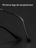 Gafas De Moda Retro Cuadradas De Titanio TR90 Tamaño Grande Antirradiación Y Anti Luz Azul Para Hombres Y Mujeres 9822 - details 5
