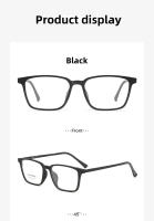 Gafas De Moda Retro Cuadradas De Titanio TR90 Tamaño Grande Antirradiación Y Anti Luz Azul Para Hombres Y Mujeres 9822 - details 6